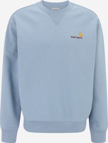 Carhartt WIP - Sweatshirt 'American Script' em azul: frente