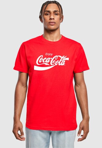 Maglietta 'Coca Cola' di Merchcode in rosso: frontale