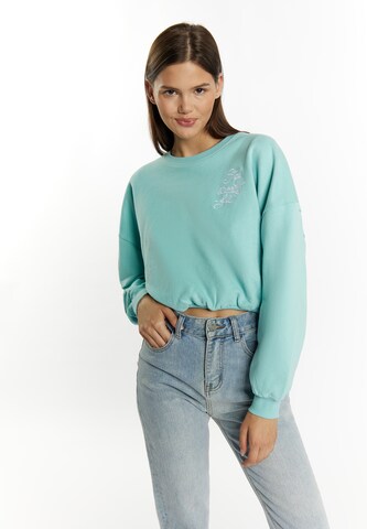 MYMO Sweatshirt 'Keepsudry' i blå: framsida