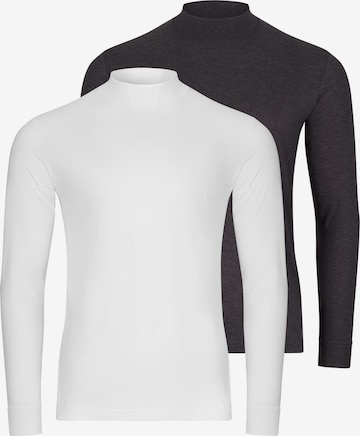 Ragman Shirt 'Basic' in Grey: front