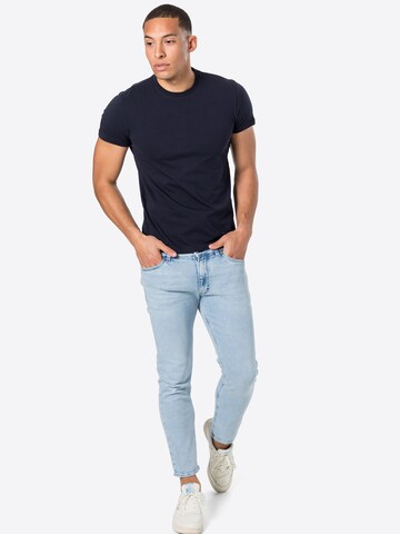 Lee T-Shirt 'Twin Pack Crew' in Blau