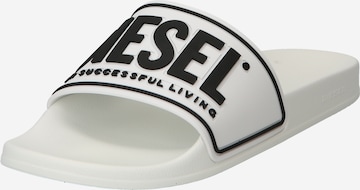 DIESEL Pantoletter 'Mayemi' i hvit: forside