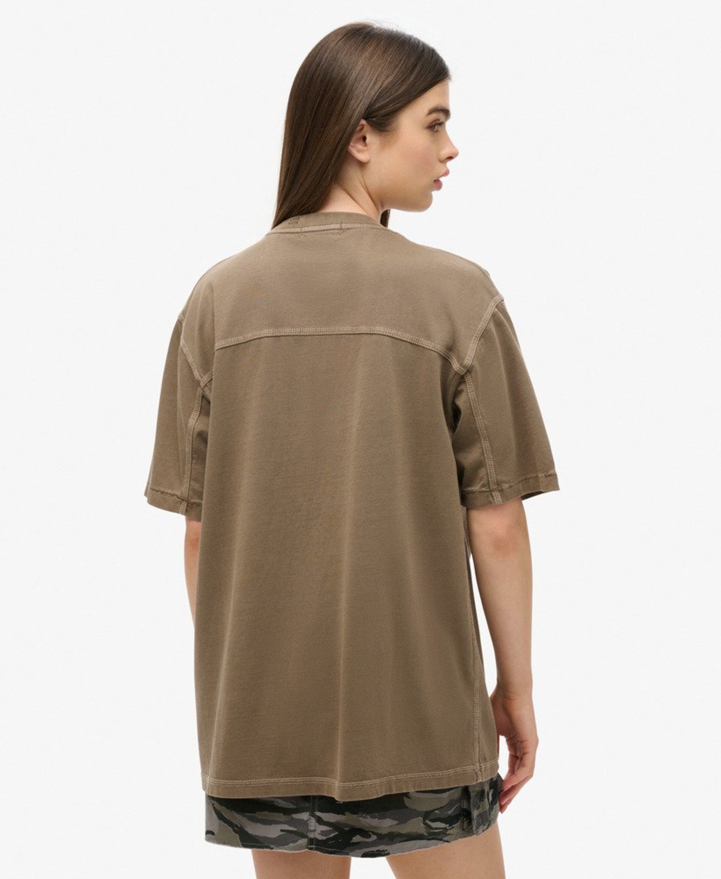 T-shirt oversize Superdry en vert