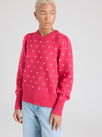 Pull-over 'VIDottie' VILA en rouge : devant