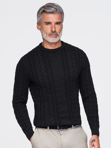 Ombre Sweater in Black: front