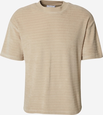 DAN FOX APPAREL - Camiseta 'Ron' en gris: frente