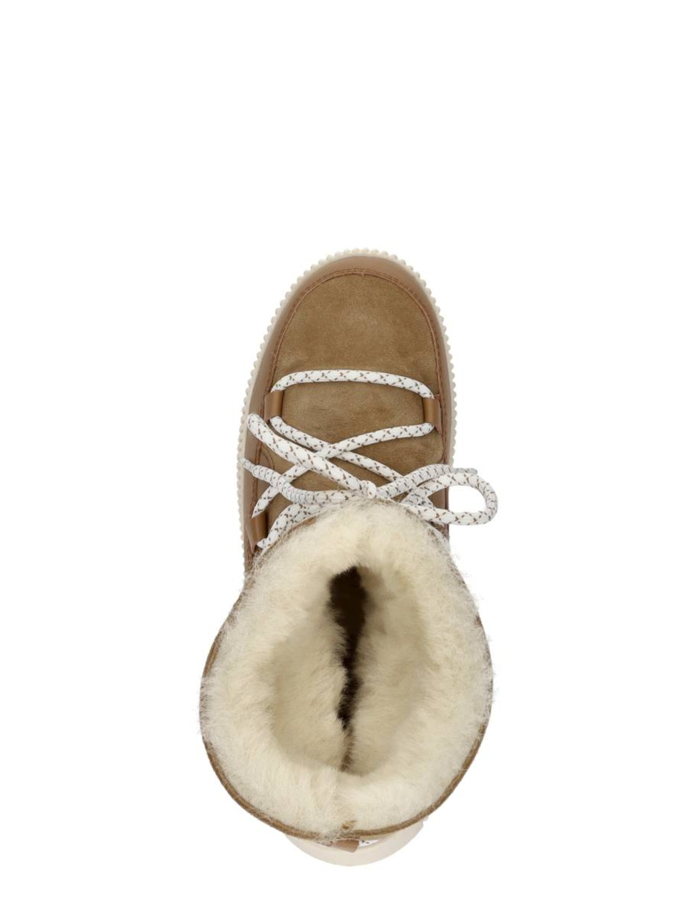 Palpa Boots 'Enkellaarsjes Plat' in Beige