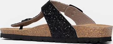 Bayton Teenslipper 'Mercure' in Zwart