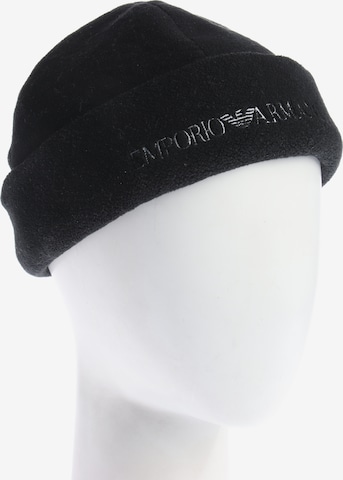Emporio Armani Mütze XS-XXL in Schwarz: Vorderseite