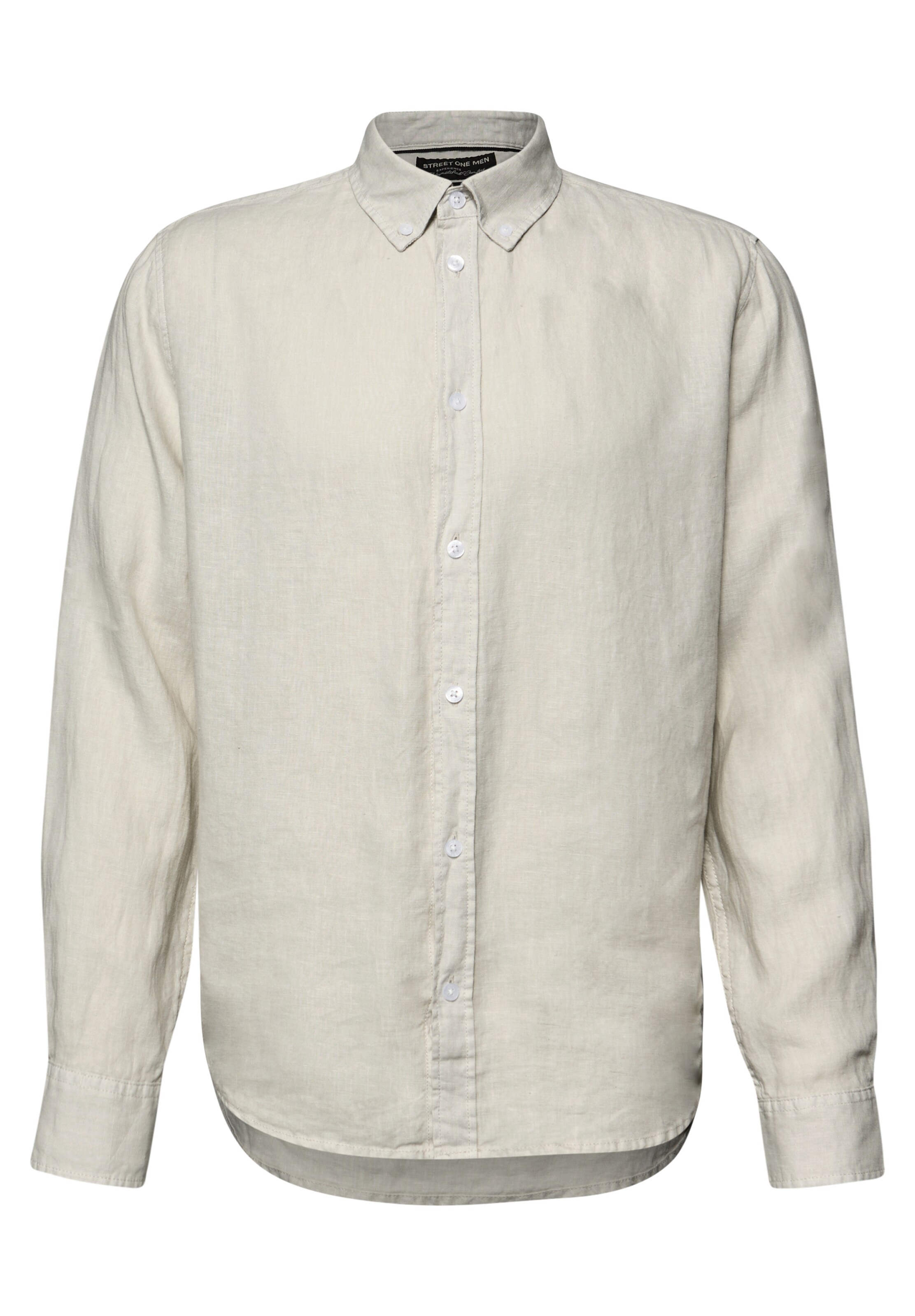 Street One MEN Button Up Shirt in Beige: front