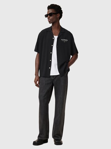 AllSaints Классический крой Рубашка 'UNDERGROUND' в Черный