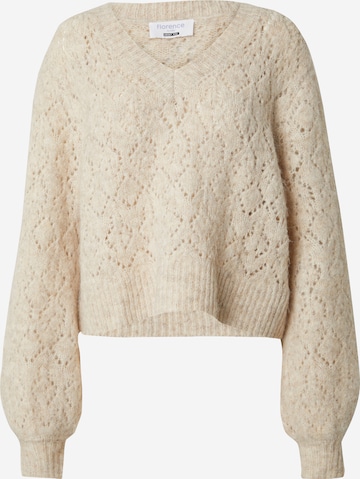 florence by mills exclusive for ABOUT YOU Свитер 'Walk in the Rain' в Бежевый: спереди