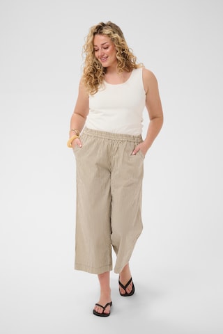 KAFFE CURVE Loosefit Kalhoty 'KCNana' – béžová