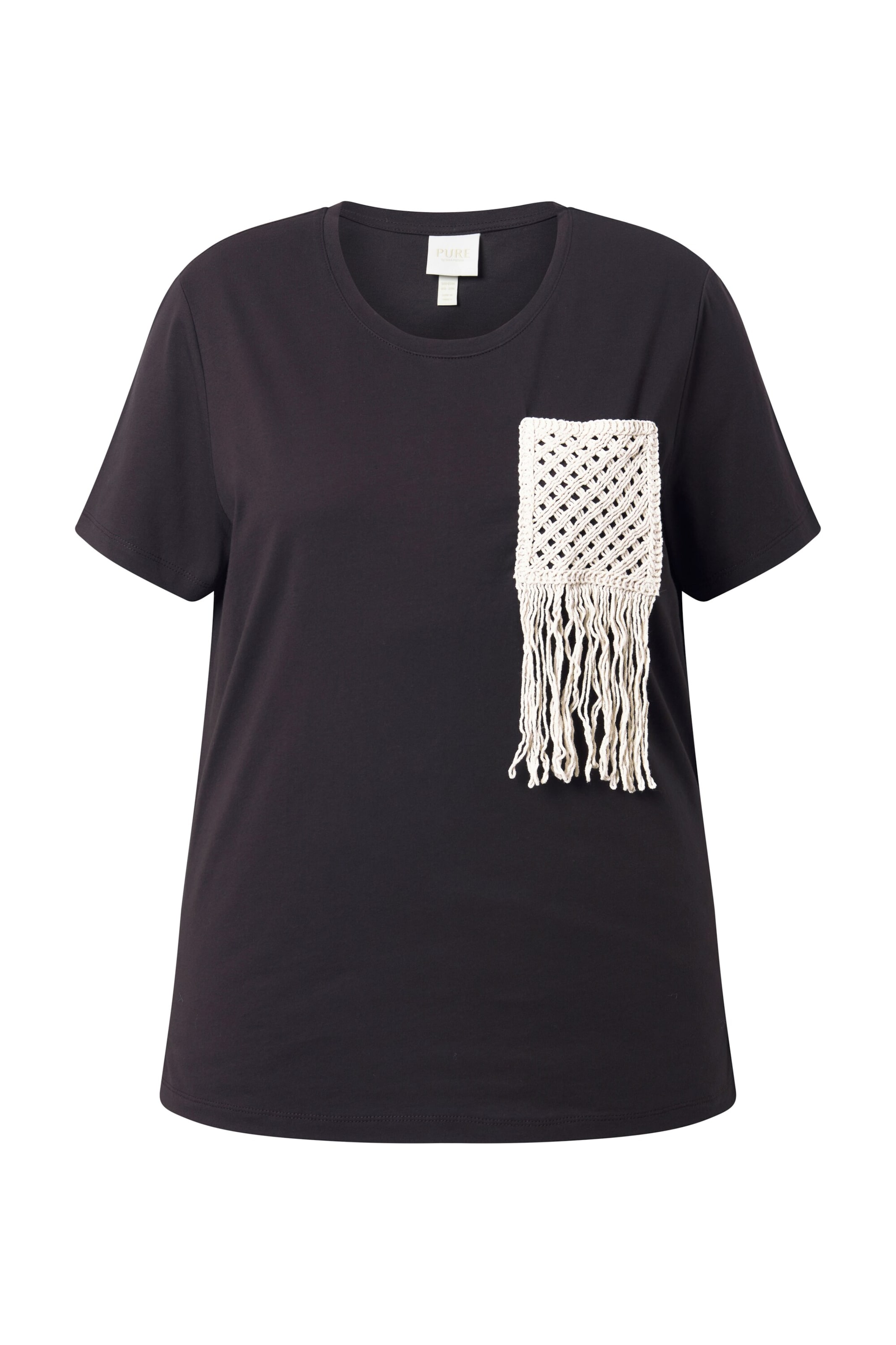 Ulla Popken Shirt in Black / White, Item view