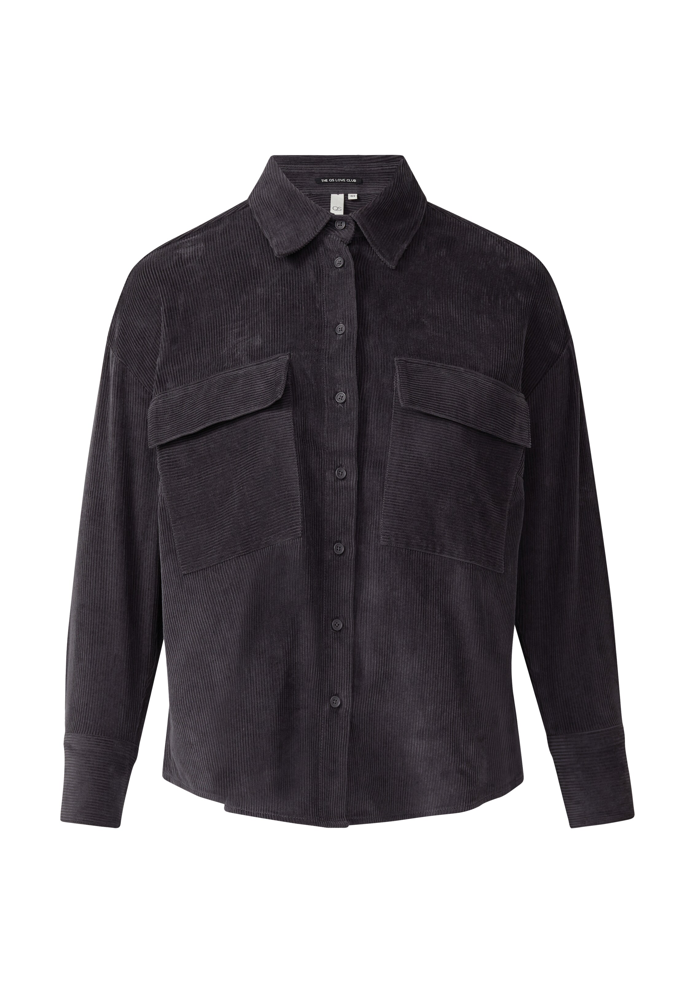 QS Blouse in Zwart: voorkant