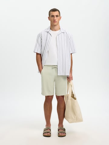 žalia SELECTED Standartinis „Chino“ stiliaus kelnės 'SLHBRODY'