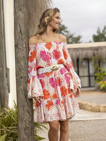Miss June Dress 'Robe Courte Positano' in Pink