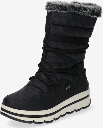 TOM TAILOR Snow Boots in Black: front