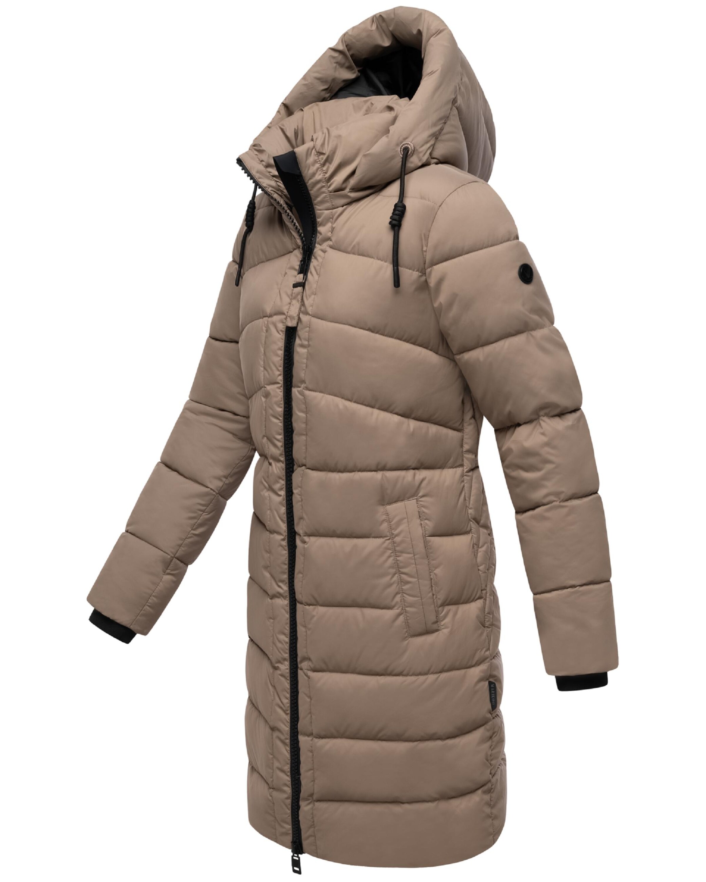 MARIKOO Płaszcz zimowy 'Kaltnäschen 16' w kolorze szary