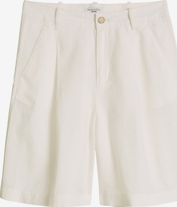 Regular Pantalon à pince Marc O'Polo DENIM en blanc : devant