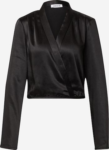 EDITED Блуза 'Emmelie' в черно: отпред