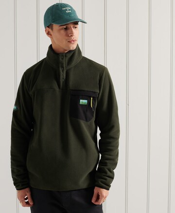 Superdry Sweatshirt in Groen: voorkant