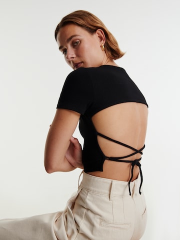 EDITED Top 'Anke' in Black