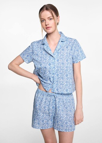 MANGO TEEN Nightgown 'Bow' in Blue: front