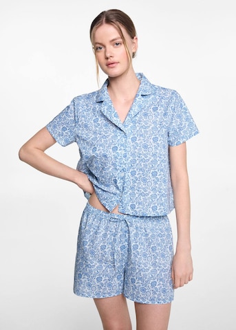 MANGO TEEN Pyjama 'Bow' in Blau: predná strana