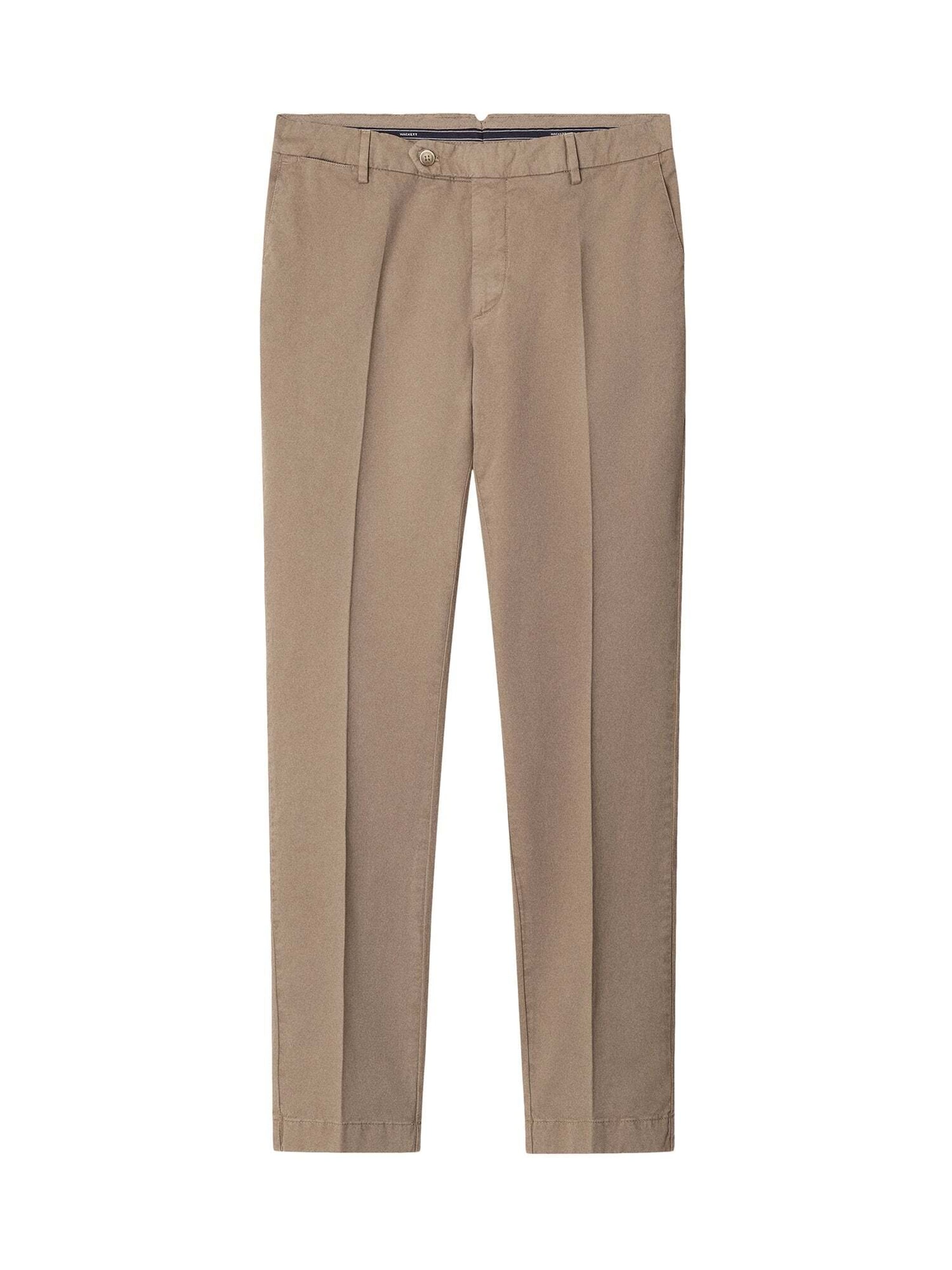 Hackett London Chino 'Kensington' in Bruin: voorkant
