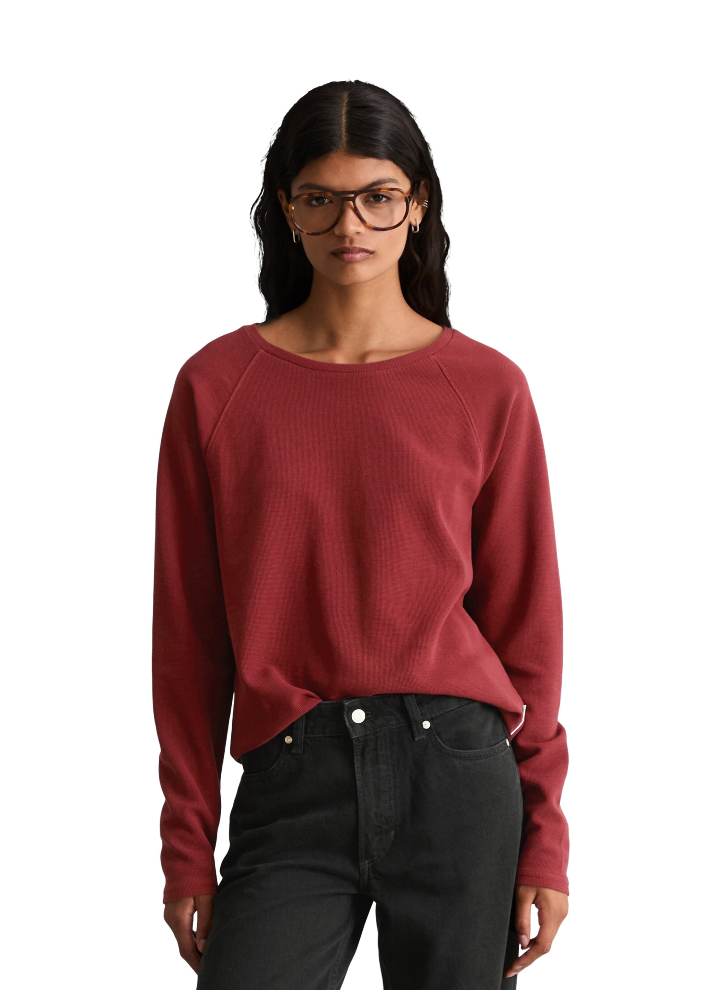 T-shirt Marc O'Polo DENIM en rouge : devant