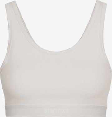 SNOCKS Bra in Beige: front