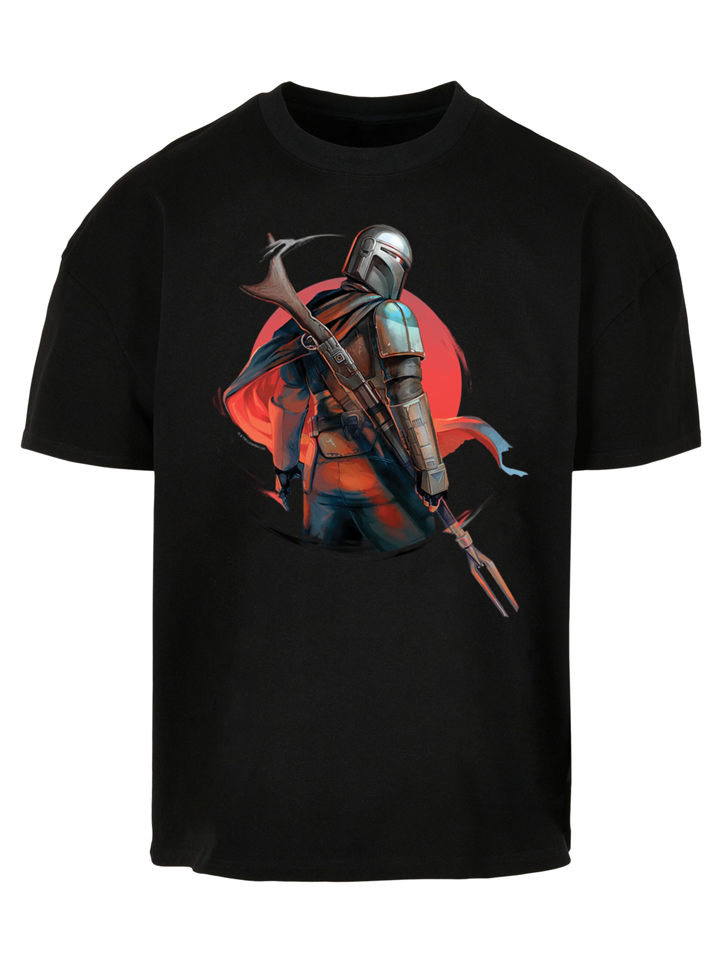 T-Shirt 'Star Wars The Mandalorian Blaster Rifles' F4NT4STIC en noir : devant