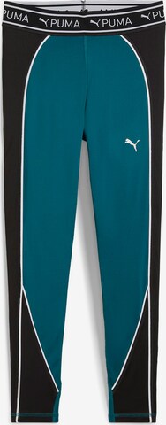 PUMA Sportovní kalhoty – zelená: přední strana