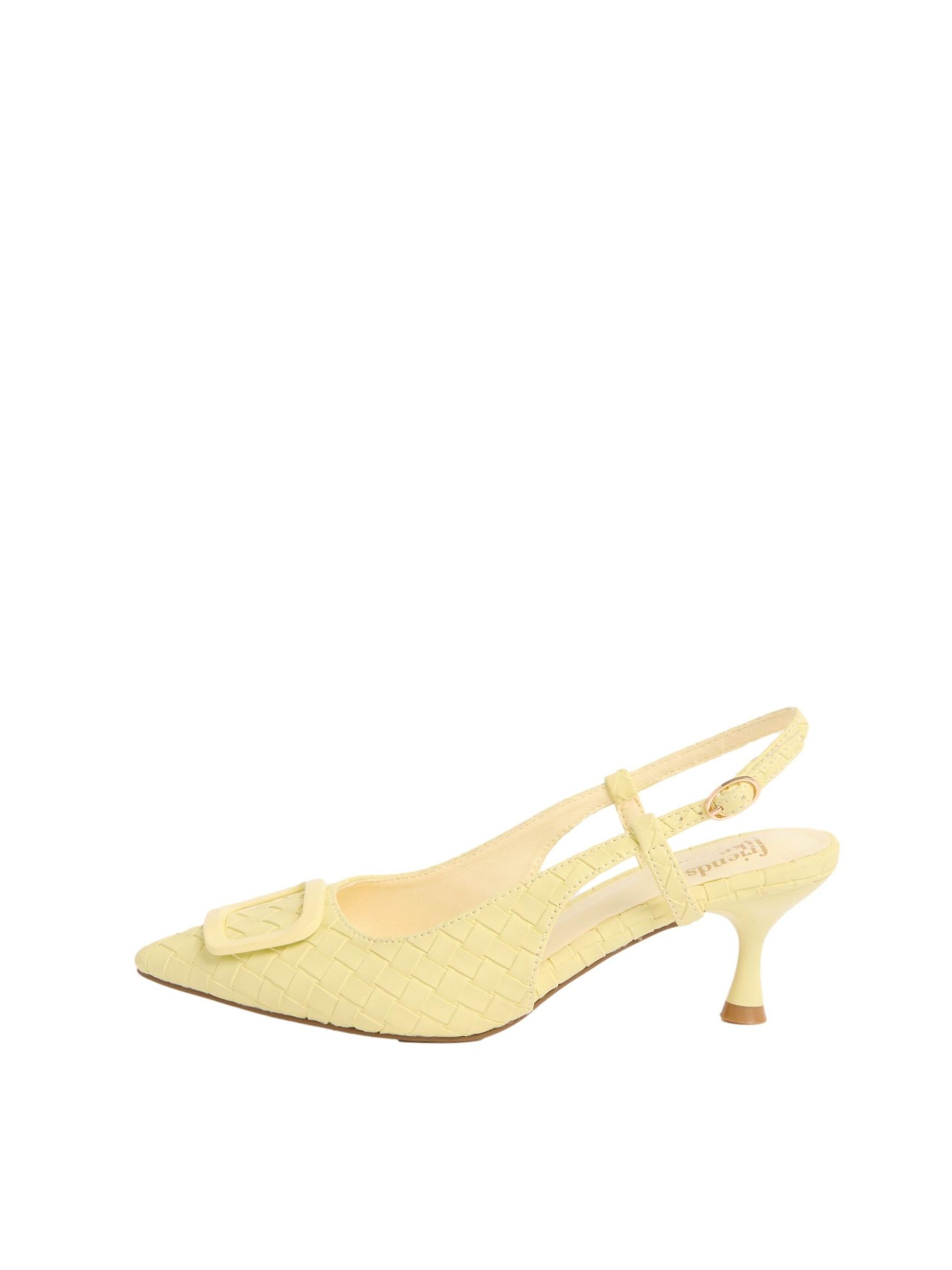 Friends Like These Sling körömcipők - sárga: elől