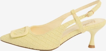 Friends Like These Sling körömcipők - sárga: elől