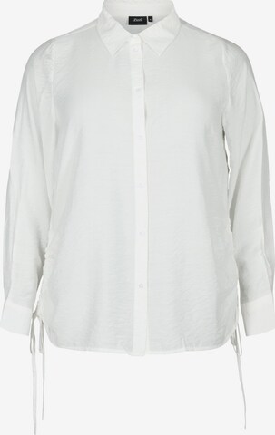 Zizzi Blouse 'XKAM' in Wit: voorkant