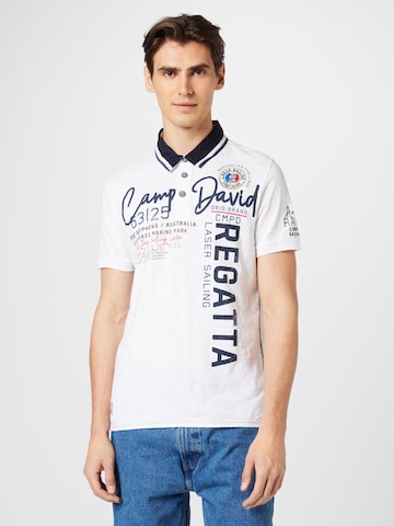 CAMP DAVID Shirt in Wit: voorkant