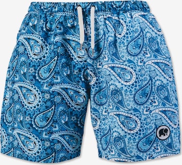 Trendsplant Uimashortsit ' PAISLEY SEAQUAL®YARN ' värissä sininen: etupuoli