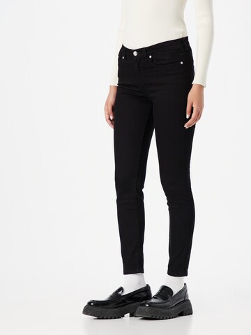 HUGO Skinny Farkut '932' värissä musta: etupuoli
