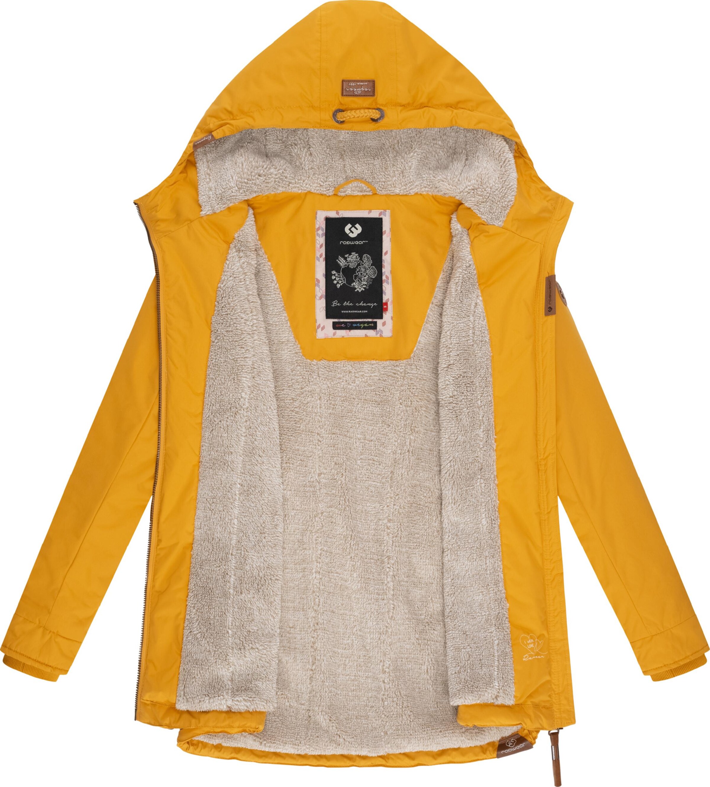 Veste d’hiver 'Zuzka' Ragwear en jaune