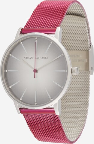 ARMANI EXCHANGE Analogové hodinky – pink: přední strana