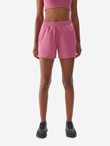 4F - regular Pantalón deportivo en rosa: frente