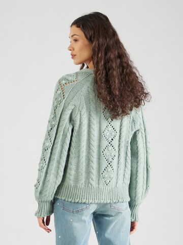 Y.A.S Knit cardigan 'HAZE' in Green