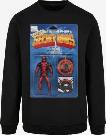 ABSOLUTE CULT Sweatshirt 'Deadpool - Secret Wars Action Figure' in Black: front