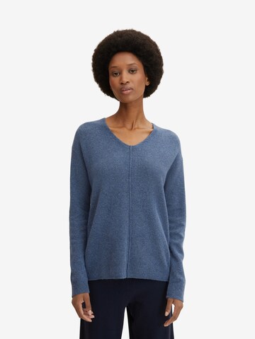 TOM TAILOR Sweater in Blue: front