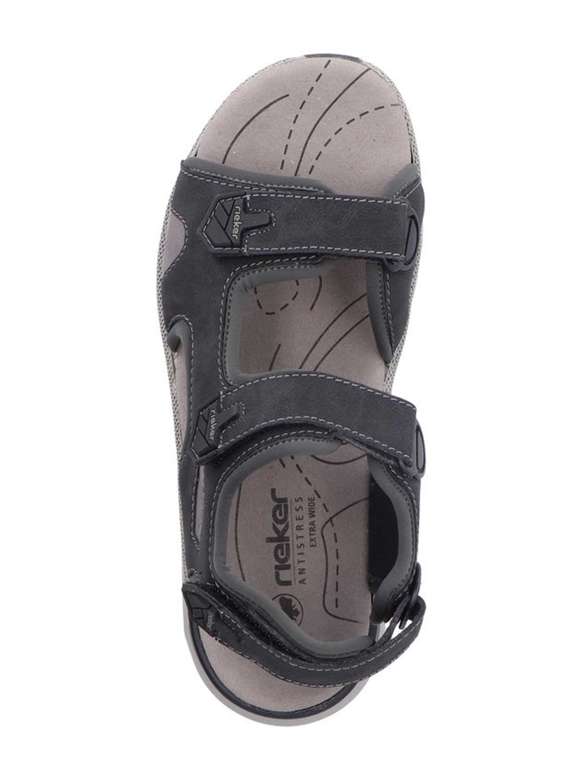 Rieker Trekingové sandály – šedá