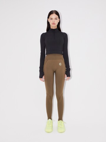 Skinny Pantalon de sport 'Brianne' LeGer by Lena Gercke en vert