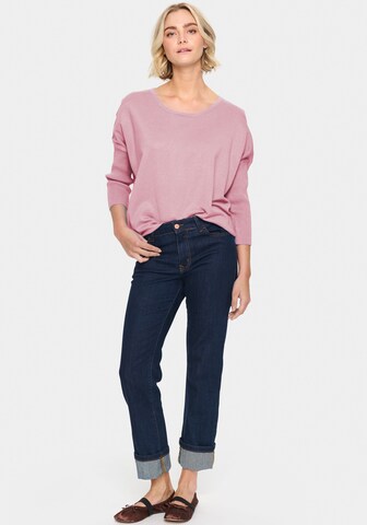 SAINT TROPEZ Pullover 'Mila' in Pink