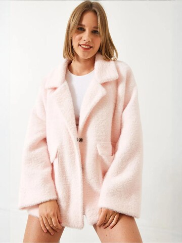 Bianco Lucci - Sobretudo meia-estação em rosa